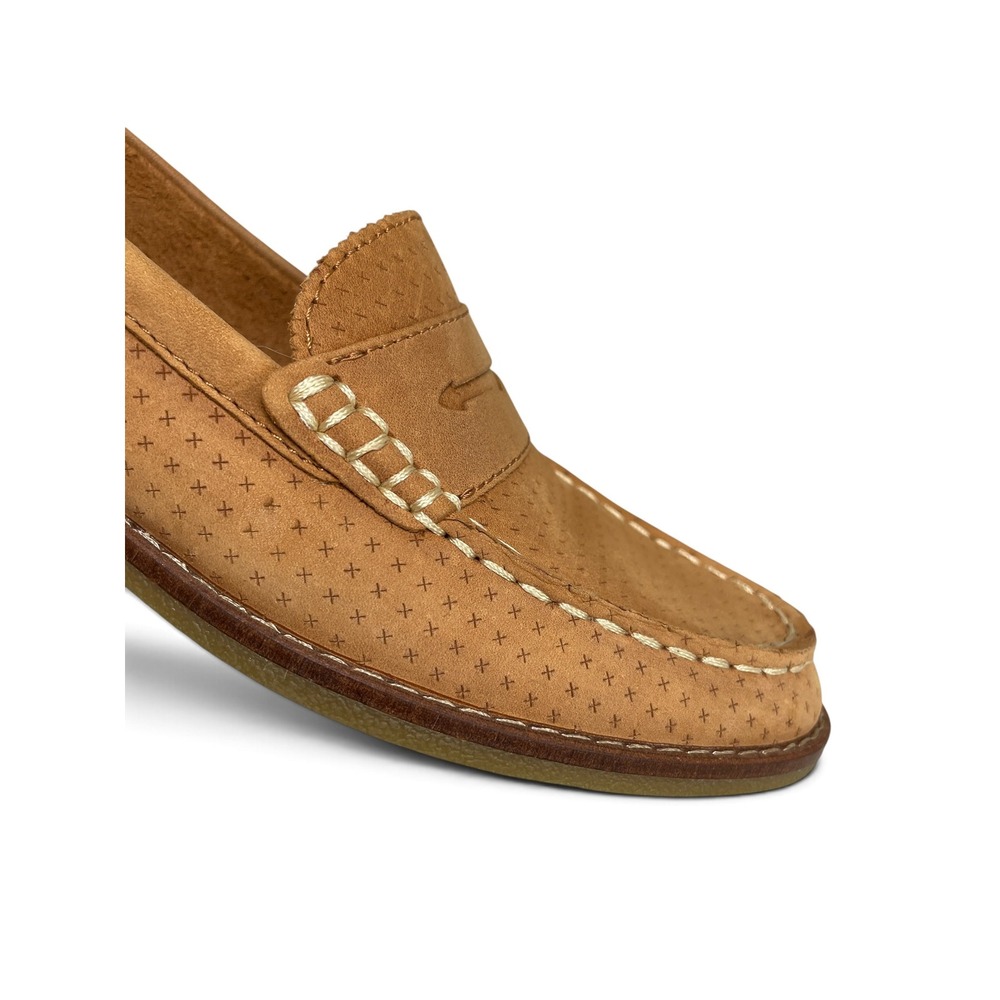 Sperry Seaport Penny Loafer Womens 7 Tan Leather Preppy Coastal Academia Style - Picture 10 of 16
